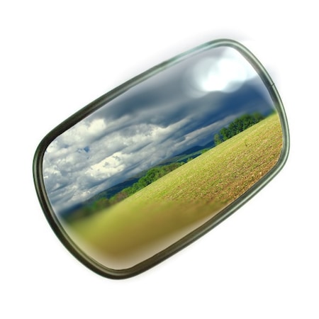 Aftermarket Universal Mount Tractor Cab Mirror 6X10 6000025M91